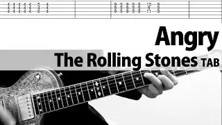 Angry - The Rolling Stones  TAB  Guitar Cover  w/lyrics