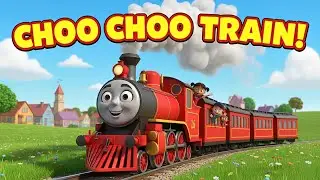 Choo Choo Train 🚂 | Fun & Educational Train Song for Toddlers & Preschool Kids | USA