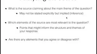 HIX Q1 - Analysing the Source