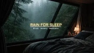 Deep Night Rain Sounds for Sleep 🌧️ | Heavy Rain Ambience for Relaxation & Stress Relief