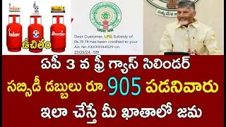 AP 3rd Free Gas Cylinder Subsidy 905 is costing money if you do this | ap free gas cylinder subsidy