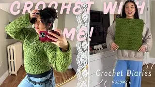 Crochet a Winter Sweater With Me: free pattern!⛸️