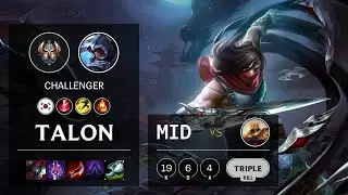 Talon Mid vs Azir - KR Challenger Patch 10.15