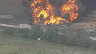 Ruptured pipeline causes fire at private oil field in Brazoria County, authorities say
