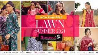 Summer Lawn Collections 2021 now available at Sanaulla Store!