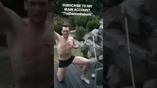 😂 man jumps  in frozen pool fail