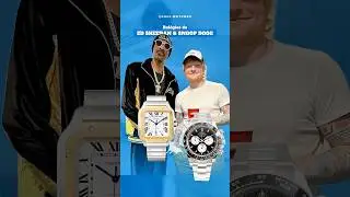 SNOOP DOGG & ED SHEERAN juntos com REL&Oacute;GIOS INSANOS 🔥 E ai, Cartier ou Rolex? 🤔 #shorts #watches