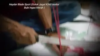 Haydar Blade Sport /Golok Jagal Super Premium Vaja K340 Isodur Bule Ingas Merah