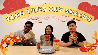 Echo Tries CNY Snacks!! 🥠