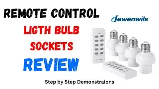 Remote Control Light Bulb Socket REVIEW Wireless Light Socket Switch Kit YouTube or Podcast Studio
