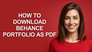 How To Download Behance Portfolio As Pdf - AshleyHowTo