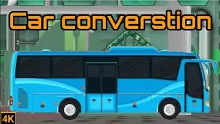 Car converstion transport bus new car converstion.with max and street vehicles