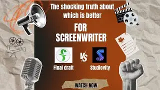 Final Draft vs. Studiovity: Best screenwriting software for free #screenwritingsoftware #filmscript