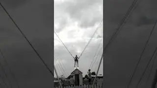 Being shot in the air 18 metres!!!😈😁