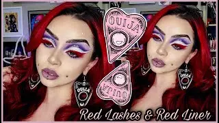 HOW I DRAW ON MY EYEBROWS + Purple Cut Crease w/ Red Liner & Red Lashes | Sydney Nicole
