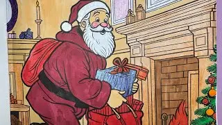 Santa Claus with Gifts 🎁 | Calm Coloring for Kids and Adults