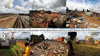 BREAKING The massive continuation of the demolition exercises from Brewerville in District #17