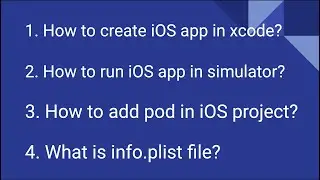 iOS Basic Learning for Fresher.
