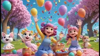 Picnic with Miss Puffy | Joyful Outdoor Song for Kids | Playful Picnic Rhyme for Toddlers