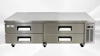 72 inches Commercial Chef Base 33&deg;-41&deg;F Stainless Steel Refrigerator CB 72