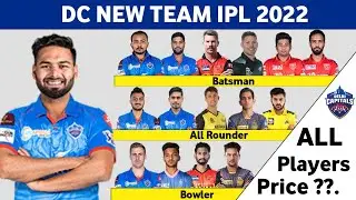 IPL 2022 - DC Final Squad | Delhi Capitals New Team TATA IPL 2022 | DC 2022 squad