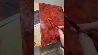 Stranger Things Mottled Background: Painting #stranger things #painting background #acrylic glaze