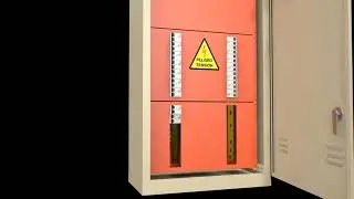 Electric panel 3D animation