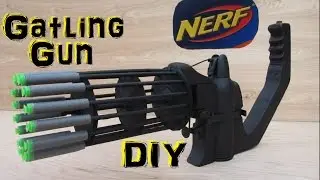 Homemade Nerf Gatling Gun (Fully Automatic!) DIY