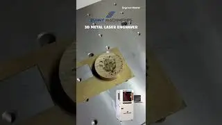 3D Die Laser Engraving Machine #shorts #trending #fiberlaser #metal #jewellery #coin