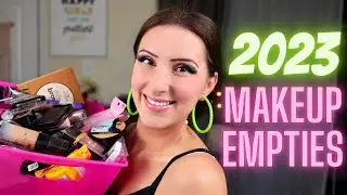 2023 MAKEUP EMPTIES | Over 100 Products!!!