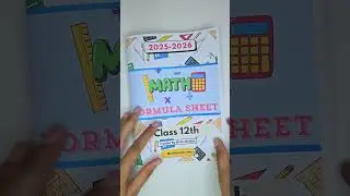 NCERT Class 12 Mathematics Formula Booklet | Score 95+ in Boards
