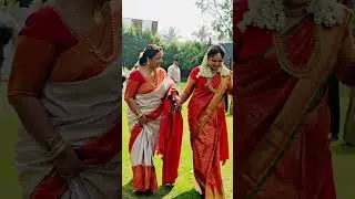 A Bride's Grand Entry With Her Parents 💝 A Daughter's Walk To A New Beginning 🎊 #shorts #wedding