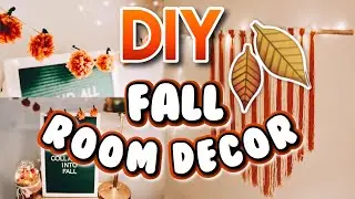DIY FALL ROOM DECOR! | Easy and cheap decor ideas! Fall 2018!