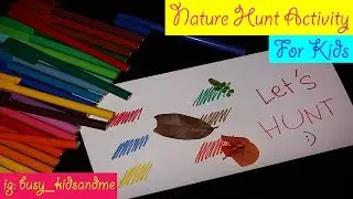 Nature Hunt Activity for Kids