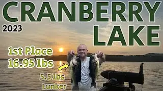 Cranberry Lake 2023 - Tournament Fishing #bass #largemouthbassfishing  #lake #5lbfish #largemouth