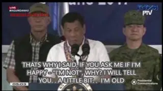 DUTERTE ON MARTIAL LAW AND FEDERALISM ( with English subtitles )