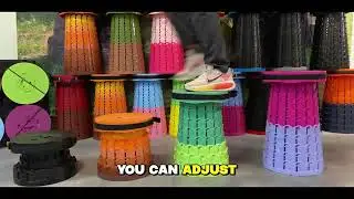 How to use it ? XXL Collapsible Stool ,Camping Stool with Thick Cushion 8.0 2026