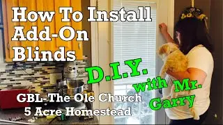 How To Homestead Canada: DIY Add-On Blinds #blinds #diy #diyprojects