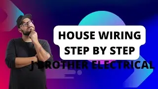 Complete electrical house wearing with rooms