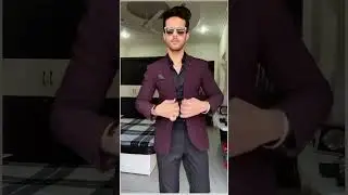 3 - Pices Suits Maroon Suits & Black Combination Mos Trending colours Suit For This weeding #trendin