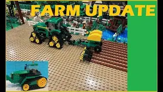 LEGO farm update: planting the fields and updated custom tractor design. 9570RT tractor fixed