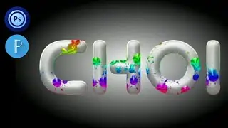 COLOR DROP TEXT EFFECT IN PS TOUCH  / MOBILE PHONE EDITING TUTORIAL  / EASY STEP PHOTOSHOP TOUCH