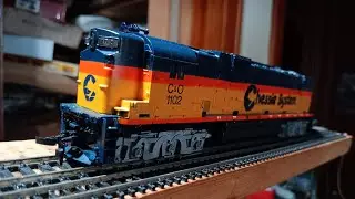 Tyco ho scale chessie system diesel locomotive review
