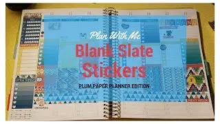 Plan With Me/ Blank Slate Stickers/ PLUM PAPER PLANNER