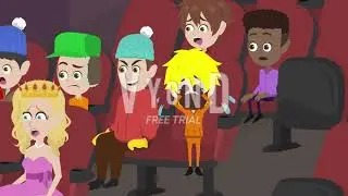 Goanimate Vyond South Park Eric Cartman Misbehaves At The Mario Movie and Gets Grounded