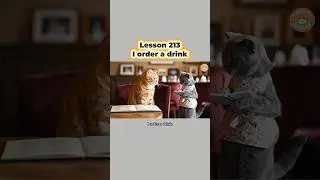🐱 Lesson 213 &ndash; I order a drink | Easy English Sentences | Kiko Kitty English