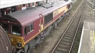 66176 hauls the Bescot to Boston Steel Train - 23/11/17