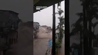Shocking Flood Destroys Building in Seconds!