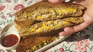 Paneer cheese corn sandwich | Cafe style sandwich recipe | Easy Snack idea|