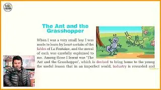 Grade 9, English Unit 9 Work and Leisure || The Ant and The Grasshopper Explain & Exercise